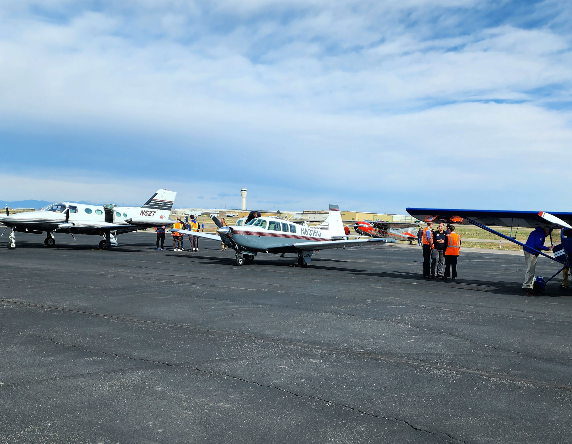 Aircraft on the ramp at Exploration of Flight